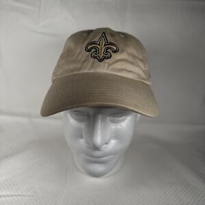 New Orleans Saints NFL Hat Unisex Beige One-Size Adjustable '47 Clean Up